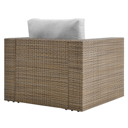 Convene Outdoor Patio Armchair in Cappuccino Gray