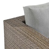 Sienna Outdoor Patio Armchair in Cappuccino Gray