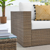 Sienna 3-Piece Outdoor Patio Furniture Set in Cappuccino White