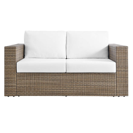 Convene 4-Piece Outdoor Patio Furniture Set in Cappuccino White