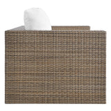 Sienna 5-Piece Outdoor Patio Furniture Set in Cappuccino White