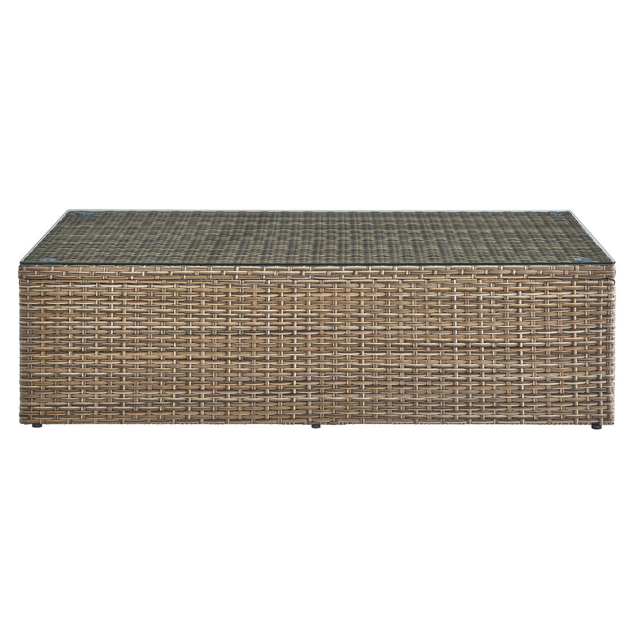 Sienna 2-Piece Outdoor Patio Furniture Set in Cappuccino Gray