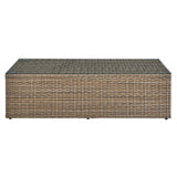 Sienna 2-Piece Outdoor Patio Furniture Set in Cappuccino White