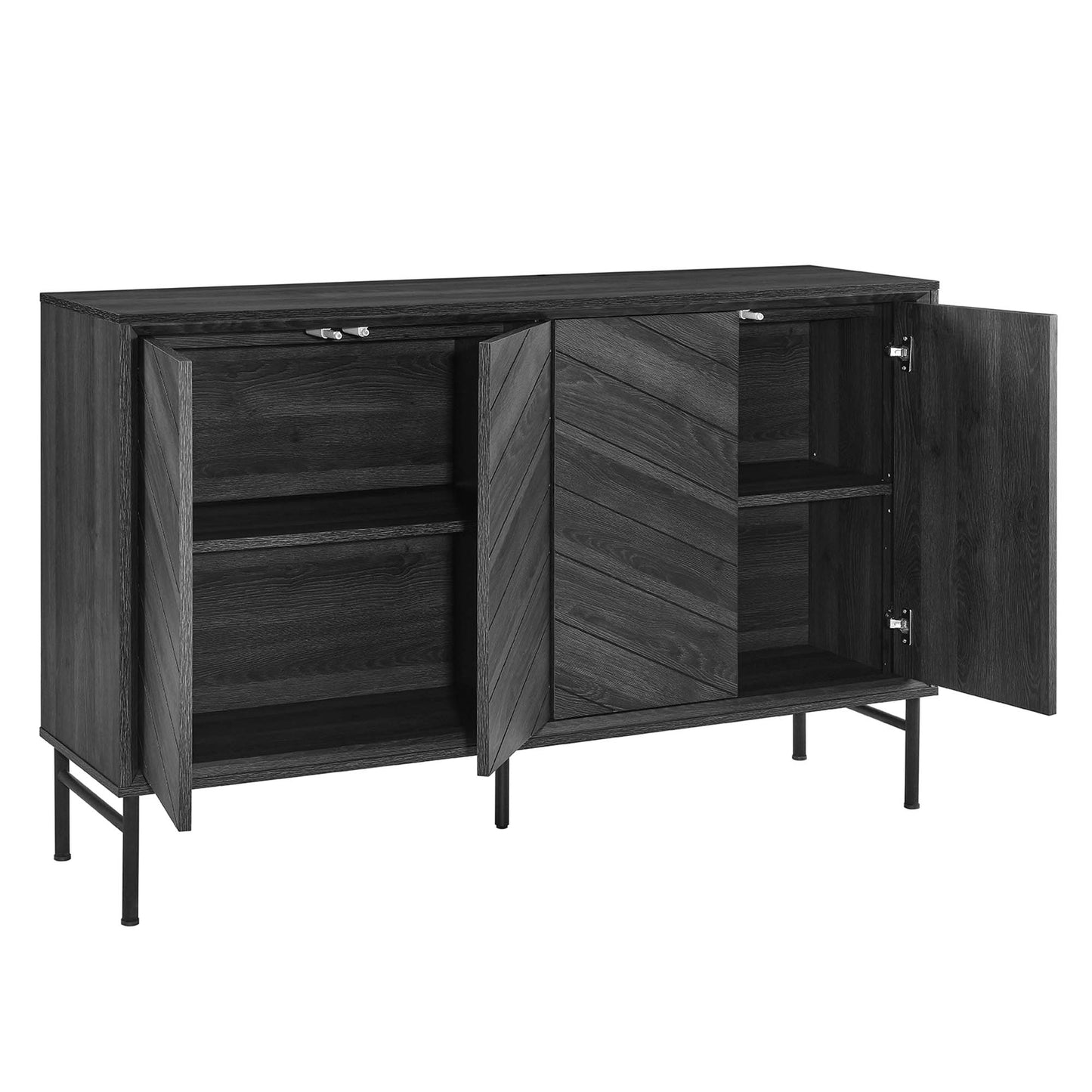 Harper Chevron Sideboard by Furniture For America