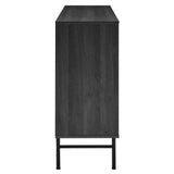 Foxglove Chevron Sideboard in Black