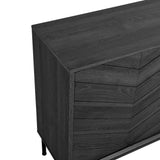 Foxglove Chevron Sideboard in Black