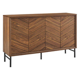 Foxglove Chevron Sideboard in Walnut