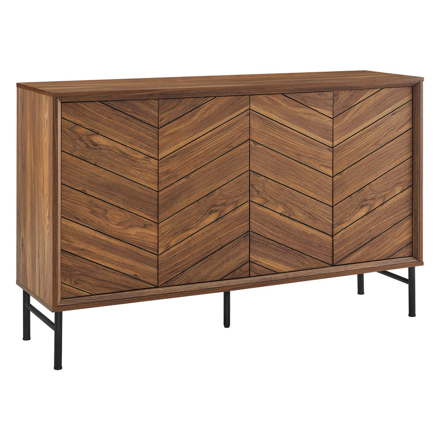 Foxglove Chevron Sideboard in Walnut