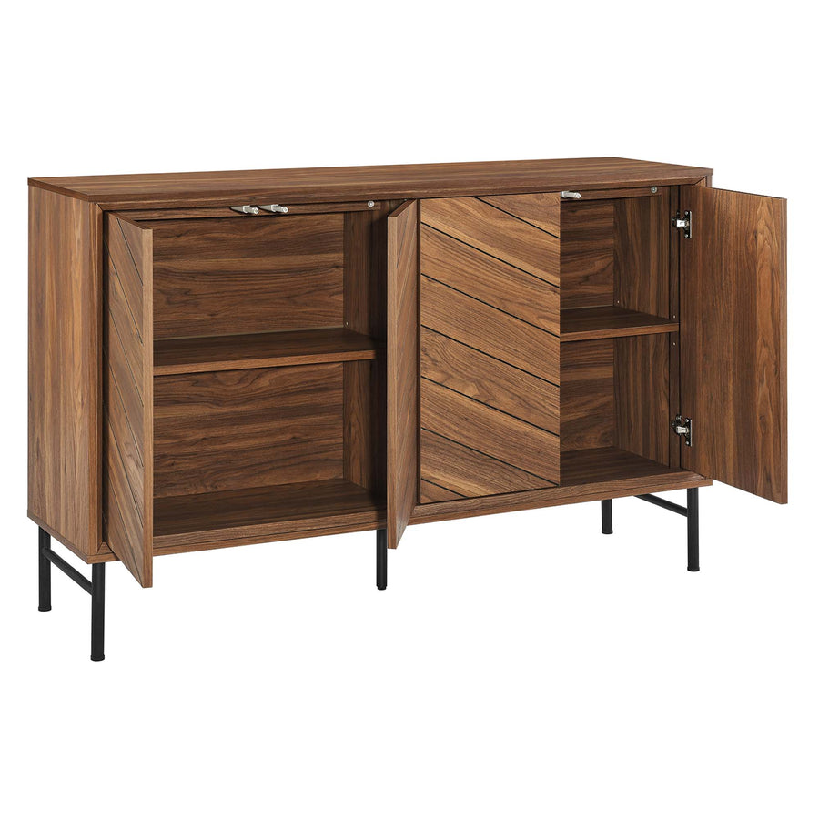 Foxglove Chevron Sideboard in Walnut