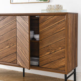 Foxglove Chevron Sideboard in Walnut
