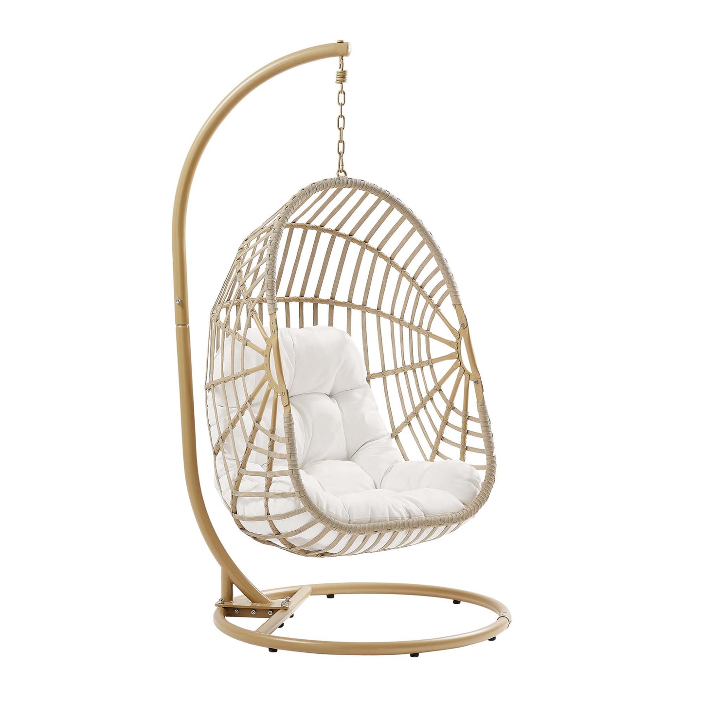 Amalie Wicker Rattan Outdoor Patio Rattan Swing Chair by Furniture for America