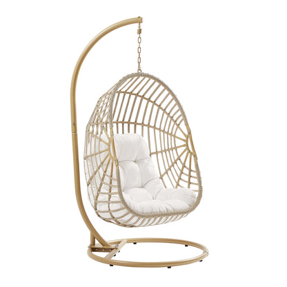 Amalie Wicker Rattan Outdoor Patio Rattan Swing Chair by Furniture for America