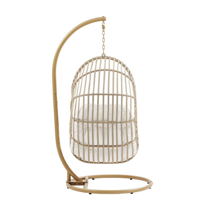 Amalie Wicker Rattan Outdoor Patio Rattan Swing Chair by Furniture for America