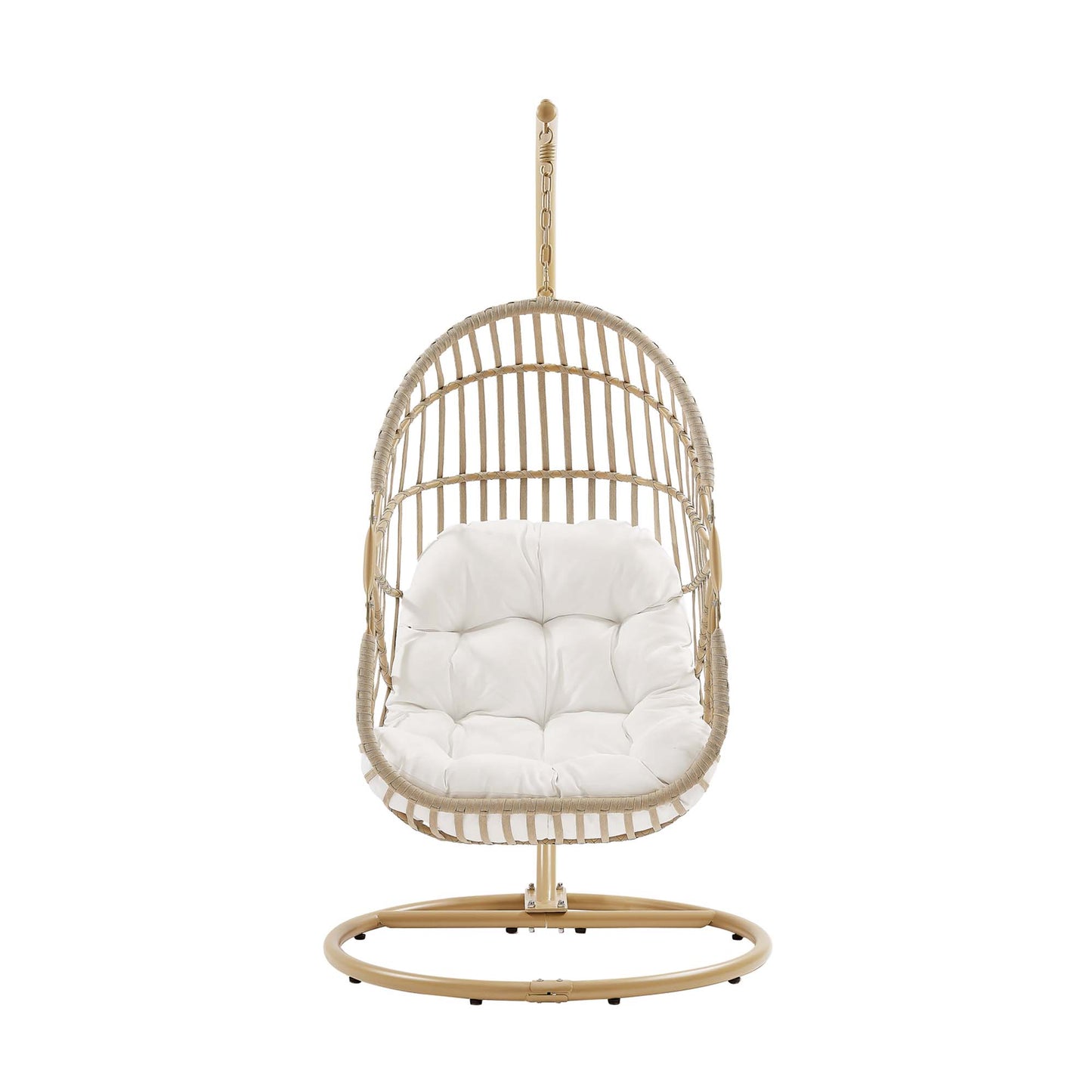 Amalie Wicker Rattan Outdoor Patio Rattan Swing Chair by Furniture for America