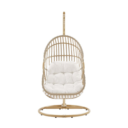 Amalie Wicker Rattan Outdoor Patio Rattan Swing Chair by Furniture for America