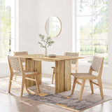 Ember 60" Wood Dining Table in Oak