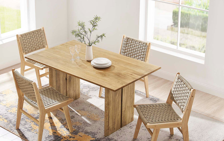 Ember 60" Wood Dining Table in Oak