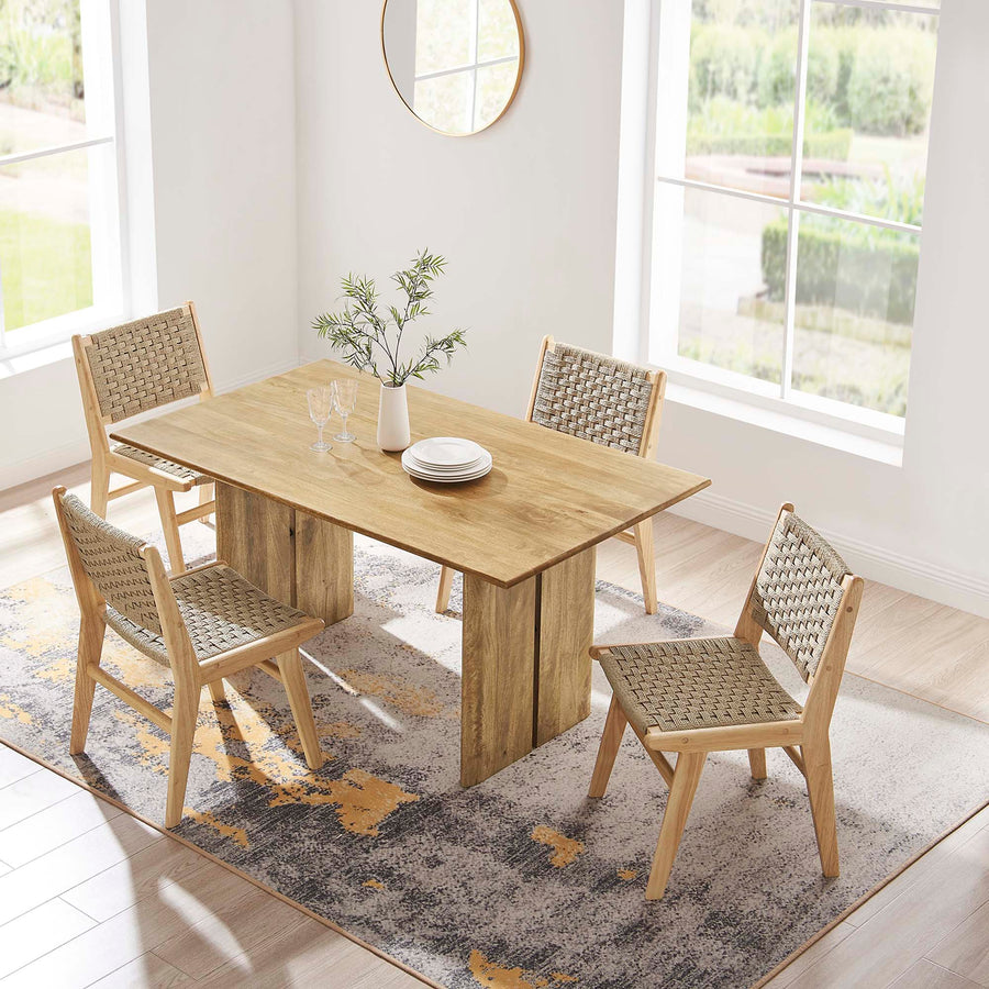 Ember 60" Wood Dining Table in Oak