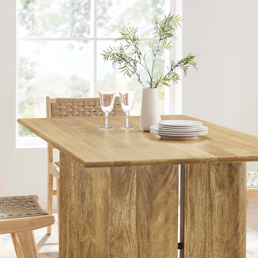 Ember 60" Wood Dining Table in Oak