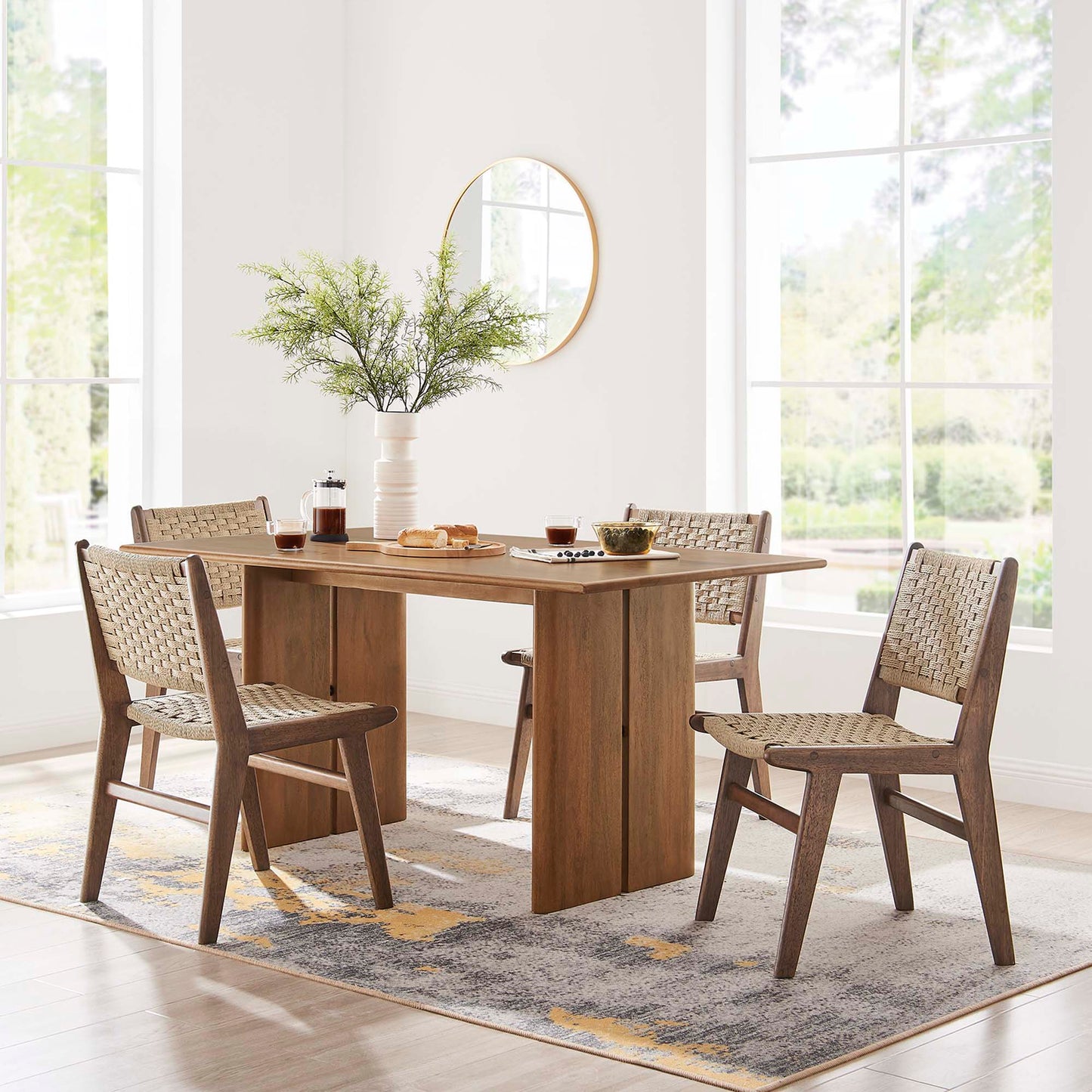 Amistad 60" Wood Dining Table by Furniture For America