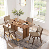 Ember 60" Wood Dining Table in Walnut