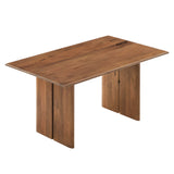 Ember 60" Wood Dining Table in Walnut