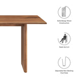 Ember 60" Wood Dining Table in Walnut