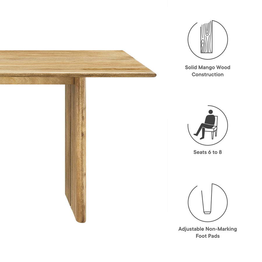Ember 72" Dining Table in Oak