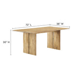 Ember 72" Dining Table in Oak