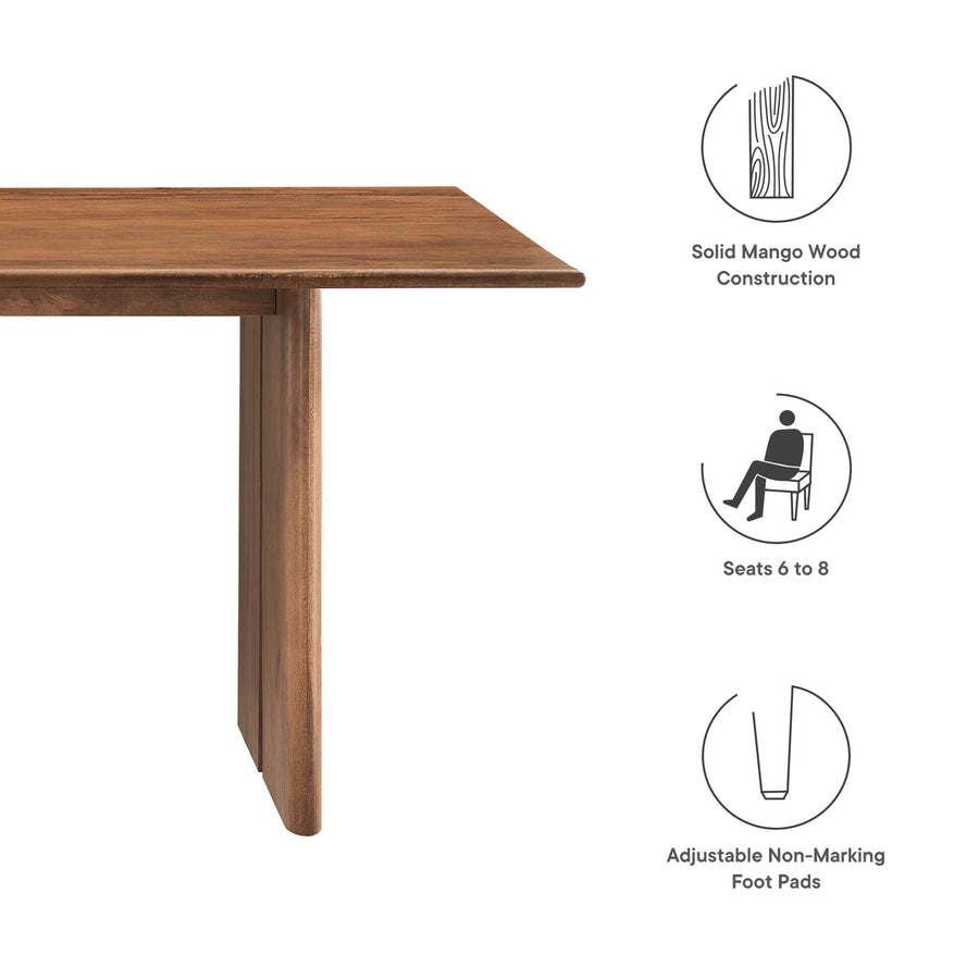 Ember 72" Dining Table in Walnut