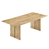 Ember 86" Wood Dining Table in Oak