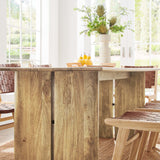 Ember 86" Wood Dining Table in Oak