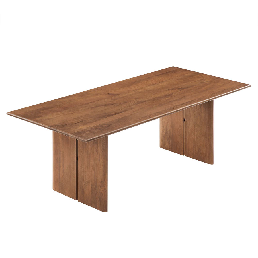 Ember 86" Wood Dining Table in Walnut