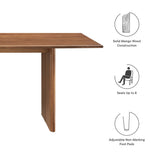 Ember 86" Wood Dining Table in Walnut