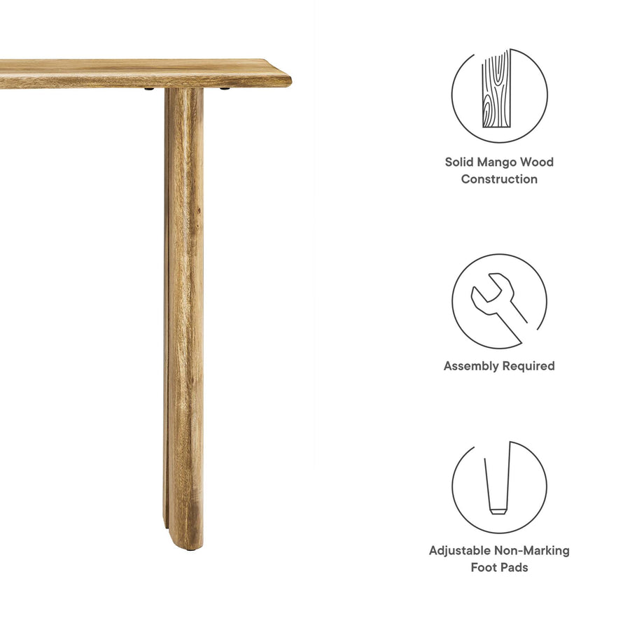 Ember Wood Console Table in Oak