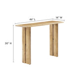 Ember Wood Console Table in Oak