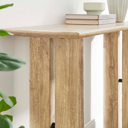 Amistad Wood Console Table in Oak