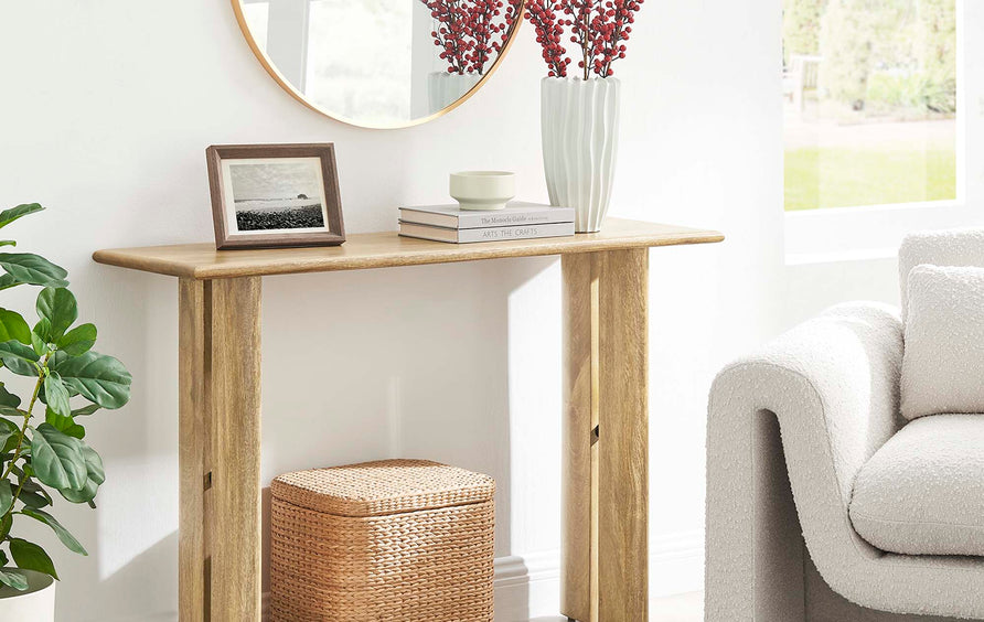 Ember Wood Console Table in Oak