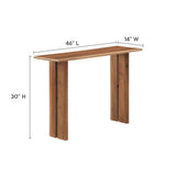 Ember Wood Console Table in Walnut