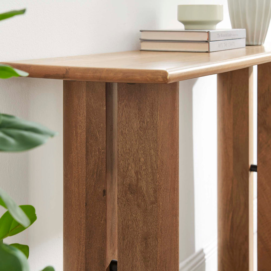 Ember Wood Console Table in Walnut