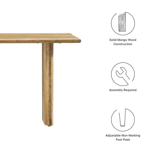Amistad 46" Wood Bench by Furniture For America