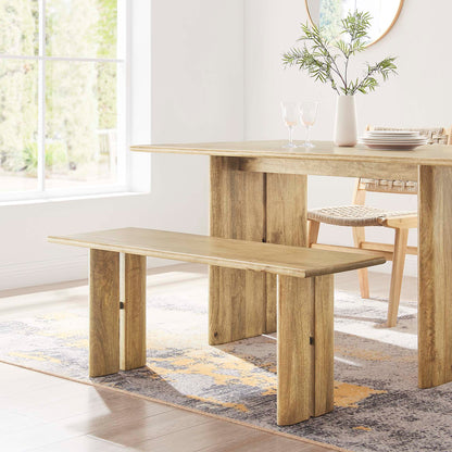 Amistad 46" Wood Bench by Furniture For America