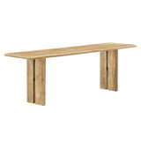 Ember 58" Wood Bench in Oak