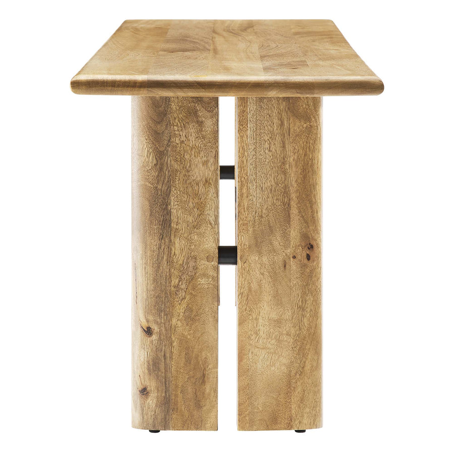 Ember 58" Wood Bench in Oak