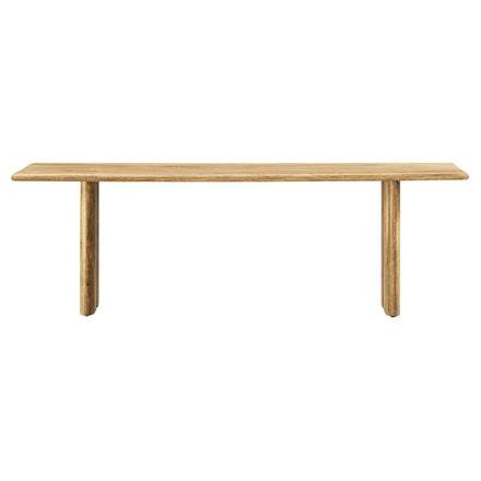 Amistad 58" Wood Bench in Oak