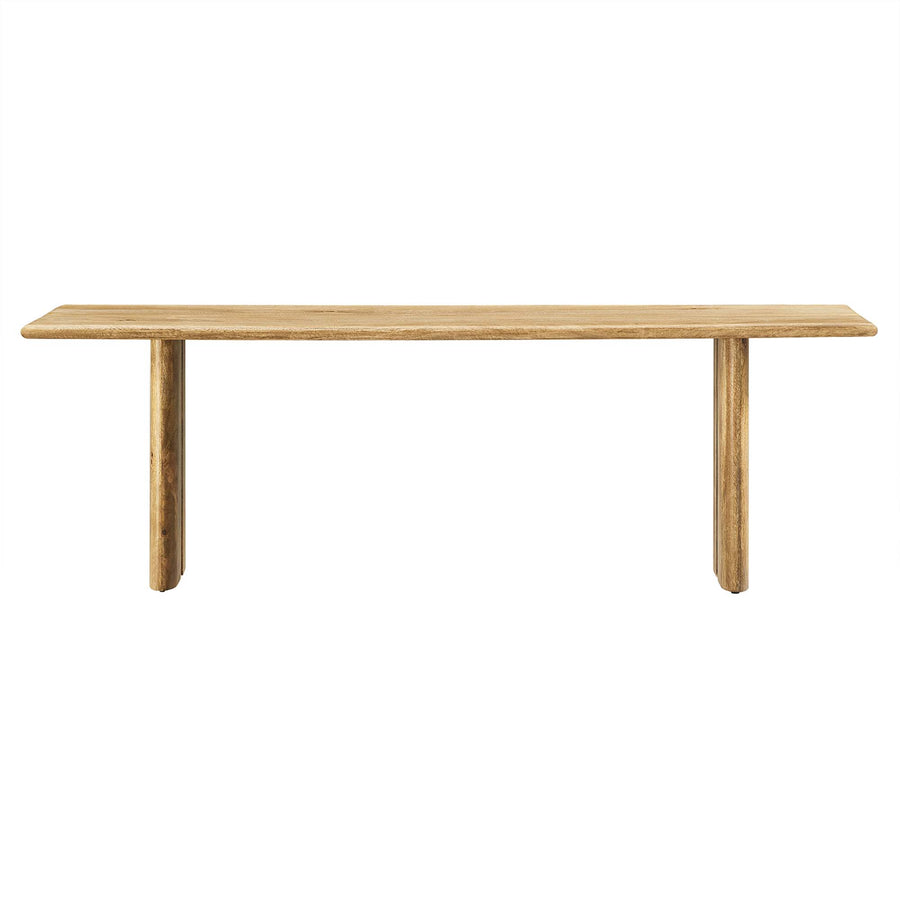Ember 58" Wood Bench in Oak