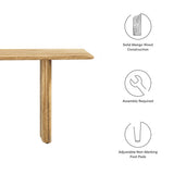 Ember 58" Wood Bench in Oak