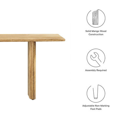 Amistad 58" Wood Bench by Furniture For America