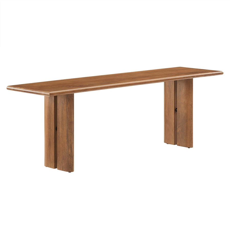 Ember 58" Wood Bench in Walnut