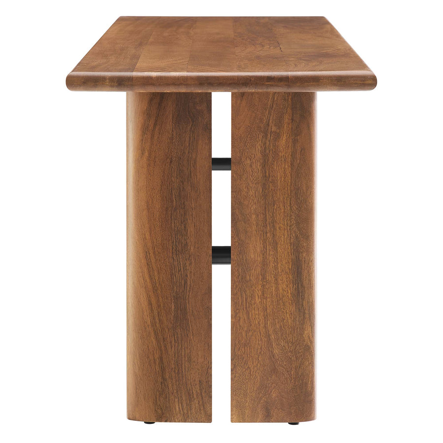Ember 58" Wood Bench in Walnut